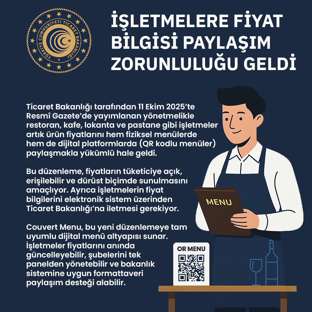 Ticaret Bakanlığı QR Kod Fiyat Etiketi Yönetmeliği Duyurusu